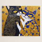 Gustav Klimt Cat Kiss Jigsaw Puzzle Gallery Image 1