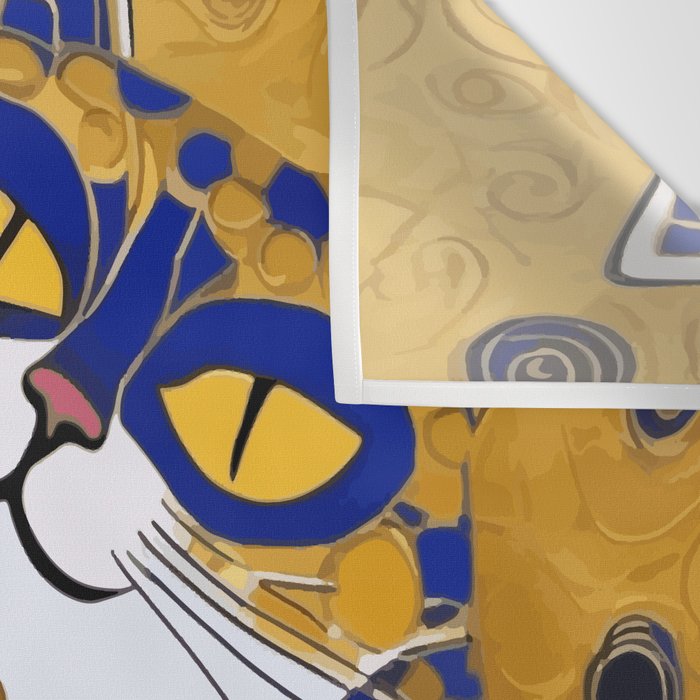 Gustav Klimt Cat Kiss Wall Tapestry Gallery Image 3