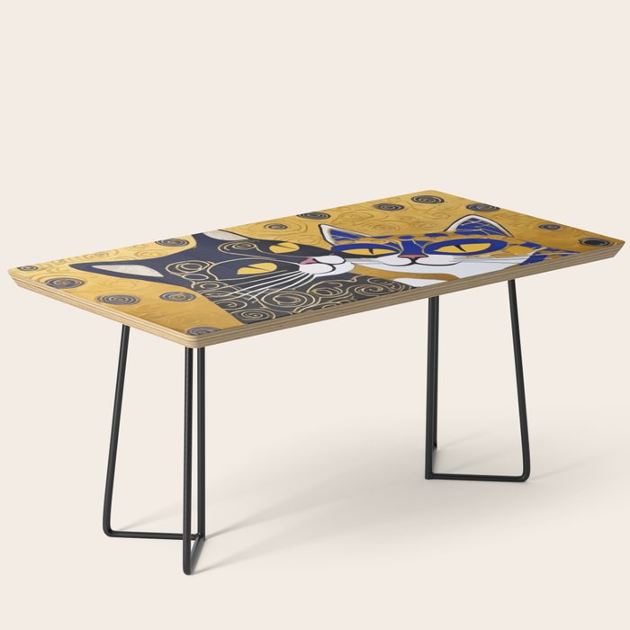 Gustav Klimt Cat Kiss Coffee Table Gallery Image 1