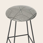 bohemian geometric tiles - bone Stool Gallery Image 2