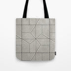 bohemian geometric tiles - bone Tote Bag Gallery Image 1
