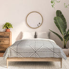 bohemian geometric tiles - bone Comforter Gallery Image 3