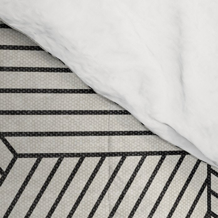 bohemian geometric tiles - bone Comforter Gallery Image 4