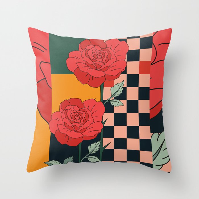 Red Roses Throw Pillow Gallery Image 6