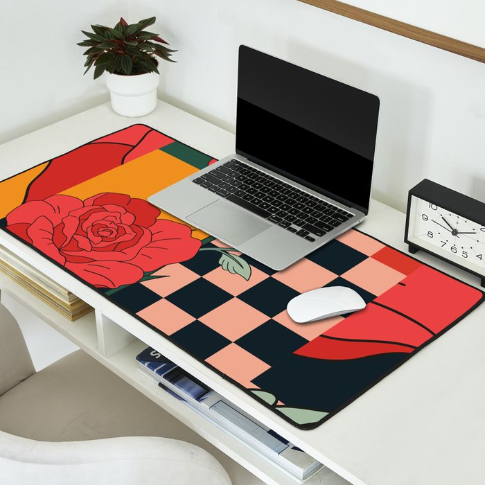 Red Roses Desk Mat Gallery Image 2