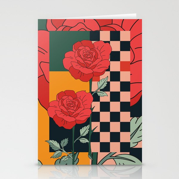 Red Roses Stationery Card Gallery Image 2