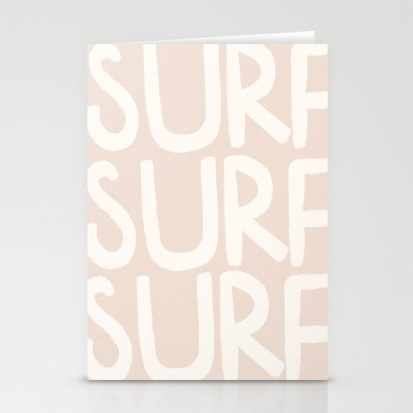 Boho Surf Surf Surf Print Stationery Card Gallery Image 1