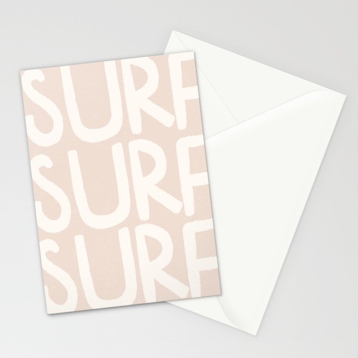 Boho Surf Surf Surf Print Stationery Card Gallery Image 2