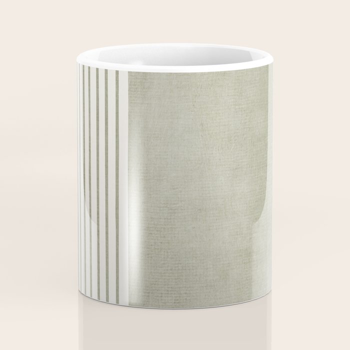 Green Lines Minimalist Modern Neutral Art Coffee Mug Gallery Image 4