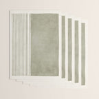 Green Lines Minimalist Modern Neutral Art Wrapping Paper Gallery Image 3