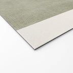 Green Lines Minimalist Modern Neutral Art Welcome Mat Gallery Image 2