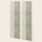 Green Lines Minimalist Modern Neutral Art Wallpaper Gallery Image 2