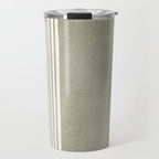 Green Lines Minimalist Modern Neutral Art Travel Mug Gallery Image 1