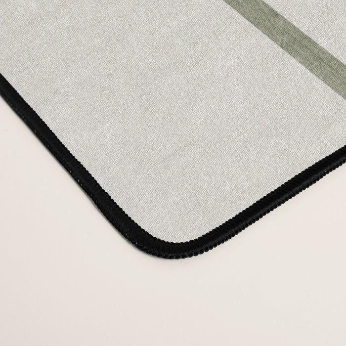 Green Lines Minimalist Modern Neutral Art Desk Mat Gallery Image 4