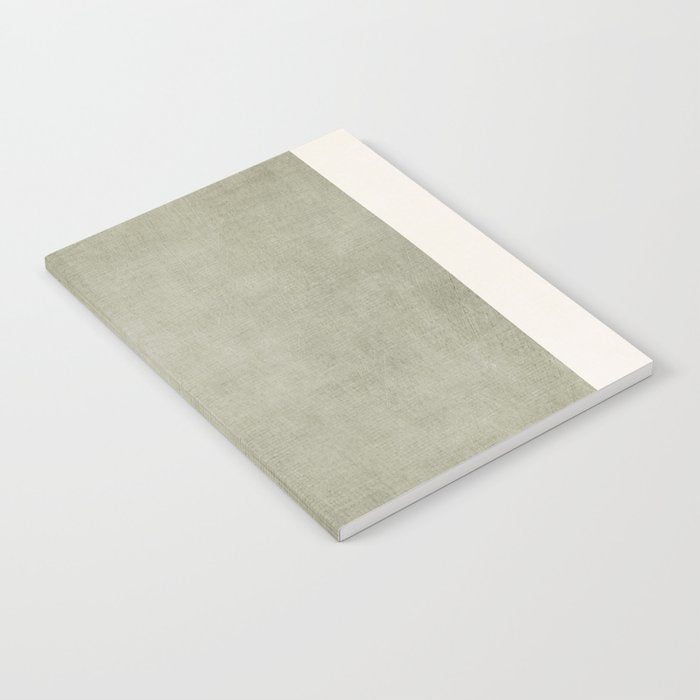 Green Lines Minimalist Modern Neutral Art Notebook Gallery Image 2