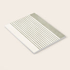 Green Lines Minimalist Modern Neutral Art Notebook Gallery Image 3