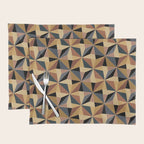 Kaleidoscope Tile Pattern I Bold Neutral Earthy Placemat Gallery Image 1