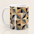 Kaleidoscope Tile Pattern I Bold Neutral Earthy Coffee Mug Gallery Image 3