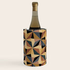 Kaleidoscope Tile Pattern I Bold Neutral Earthy Wine Chiller Gallery Image 3