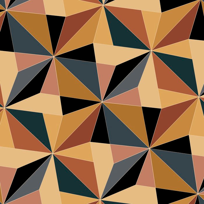 Kaleidoscope Tile Pattern I Bold Neutral Earthy Coffee Mug Gallery Image 2