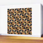 Kaleidoscope Tile Pattern I Bold Neutral Earthy Wall Mural Gallery Image 2