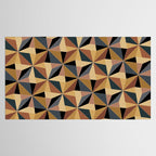 Kaleidoscope Tile Pattern I Bold Neutral Earthy Tablecloth Gallery Image 2