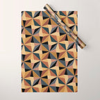 Kaleidoscope Tile Pattern I Bold Neutral Earthy Wrapping Paper Gallery Image 1