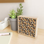 Kaleidoscope Tile Pattern I Bold Neutral Earthy Mini Art Print Gallery Image 2