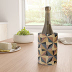 Kaleidoscope Tile Pattern I Bold Neutral Earthy Wine Chiller Gallery Image 4