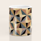 Kaleidoscope Tile Pattern I Bold Neutral Earthy Coffee Mug Gallery Image 4