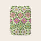 Groovy 70s Retro Mod Daisy Flowers Bath Mat Gallery Image 1