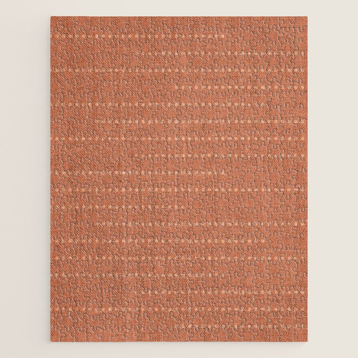 Minimalist Earthy Boho Chic Terracotta Jigsaw Puzzle Gallery Image 1
