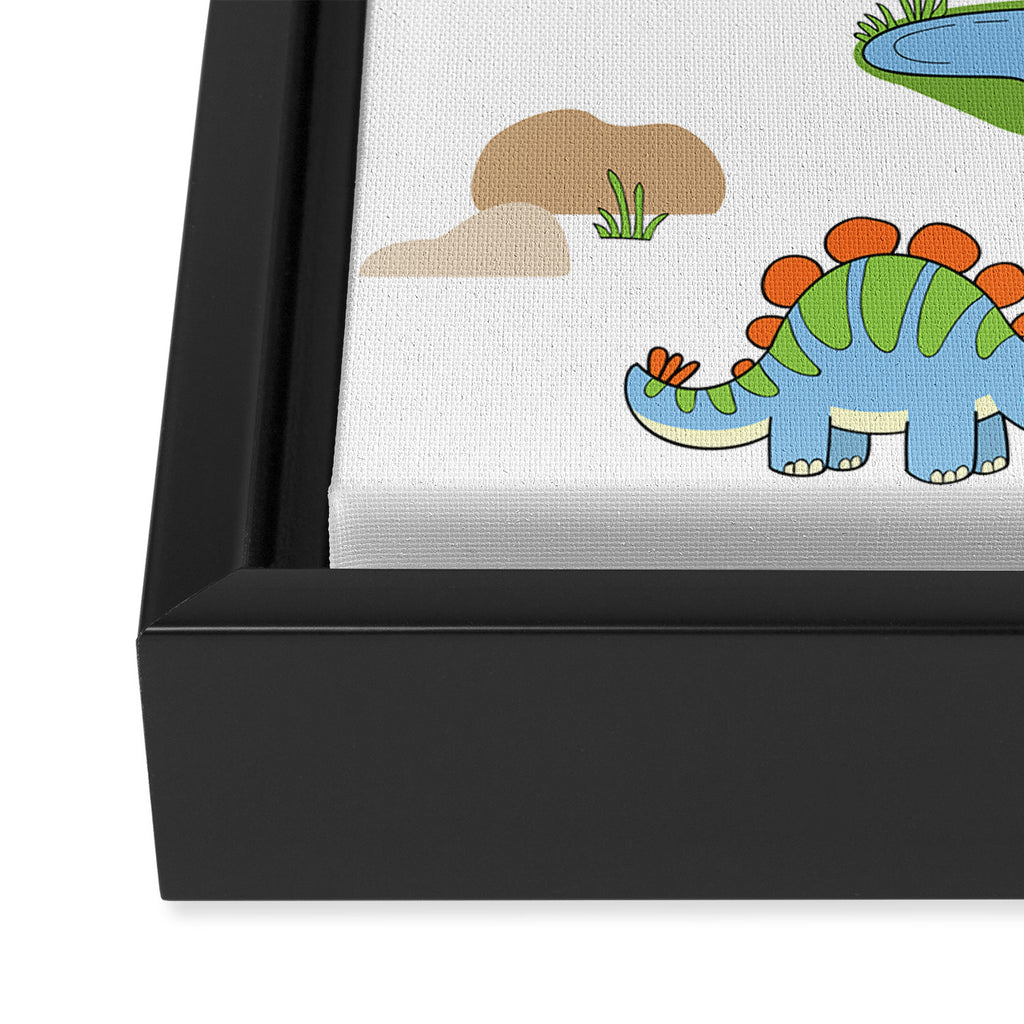 Dinosaur Framed Canvas Print Gallery Image 3
