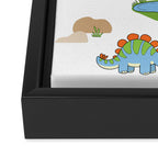 Dinosaur Framed Canvas Print Gallery Image 3