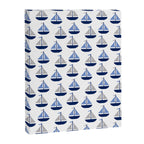 Nautical Sailboat Navy Blue Gray  Canvas Print Gallery Image 8
