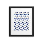 Nautical Sailboat Navy Blue Gray  Framed Art Print Gallery Image 6