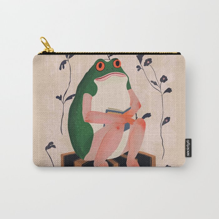 The Bookish Frog Carry All Pouch Gallery Image 1