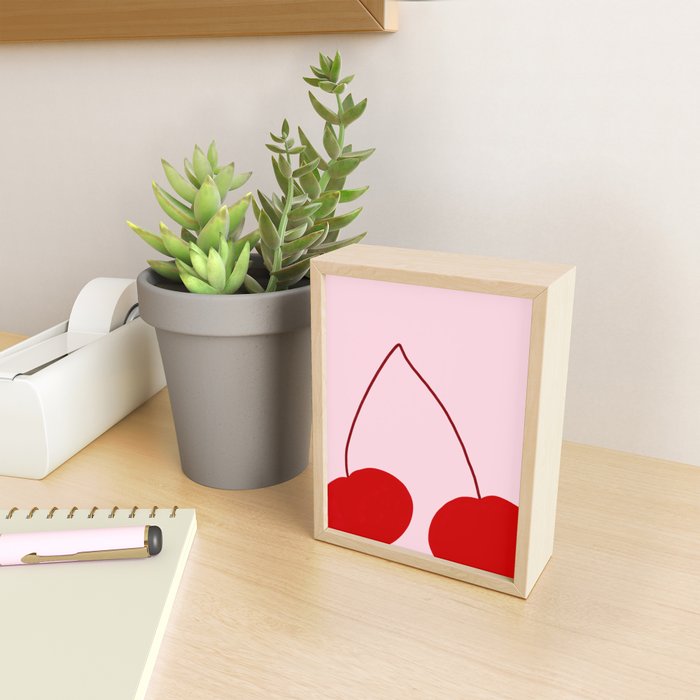 Red Cherries Mini Art Print Gallery Image 2