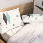 Vintage 1950s Mid Century Modern Design Pillow Sham Gallery Image 2