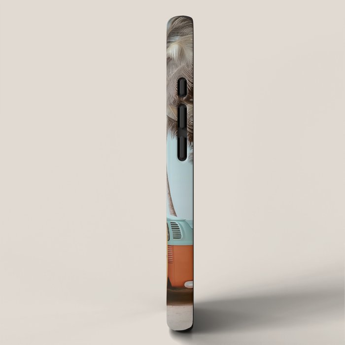 Surf Van II - Vintage Coastal Adventure Print iPhone Case Gallery Image 2