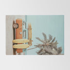 Surf Van II - Vintage Coastal Adventure Print Rug Gallery Image 2