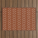 Boho Big Arrows in Rust Outdoor Rug Gallery Image 1