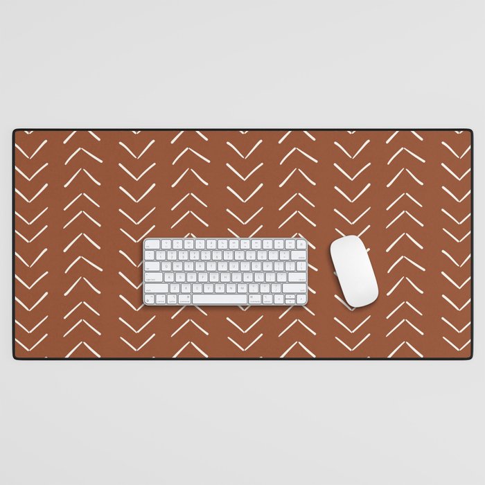 Boho Big Arrows in Rust Desk Mat Gallery Image 1
