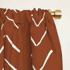 Boho Big Arrows in Rust Window Curtain Gallery Image 2