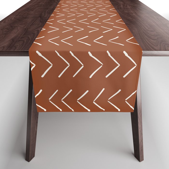 Boho Big Arrows in Rust Table Runner Gallery Image 1