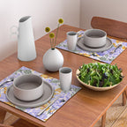 Colorful birds in garden flowers YL Placemat Gallery Image 2