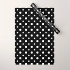 Polka-dot Black And White Wrapping Paper Gallery Image 1