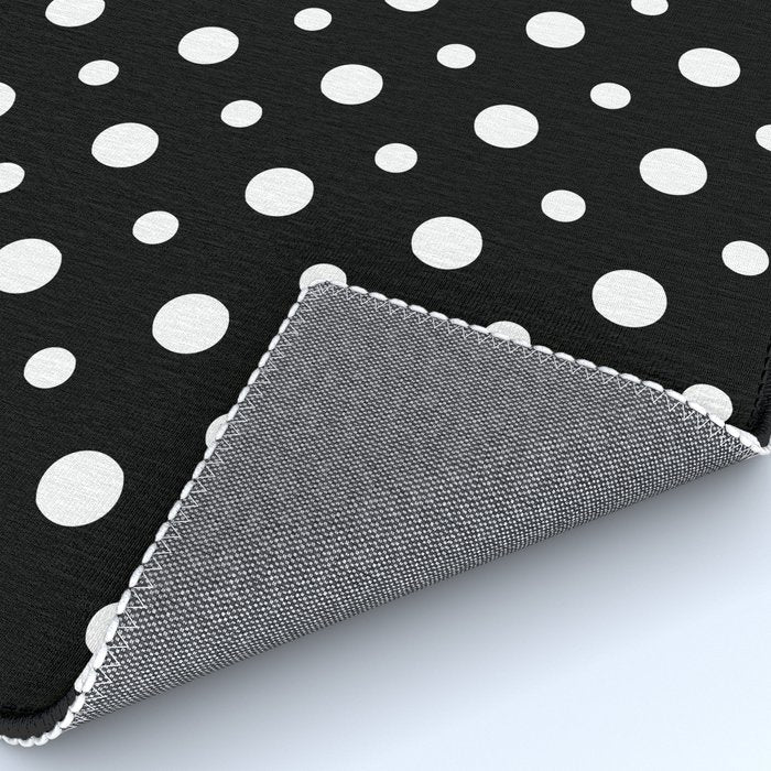 Polka-dot Black And White Rug Gallery Image 4