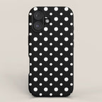 Polka-dot Black And White iPhone Case Gallery Image 1