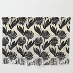 Black Botanical Floral Silhouette  Wall Hanging Gallery Image 1